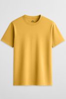 Yellow Cotton T-shirt for Men